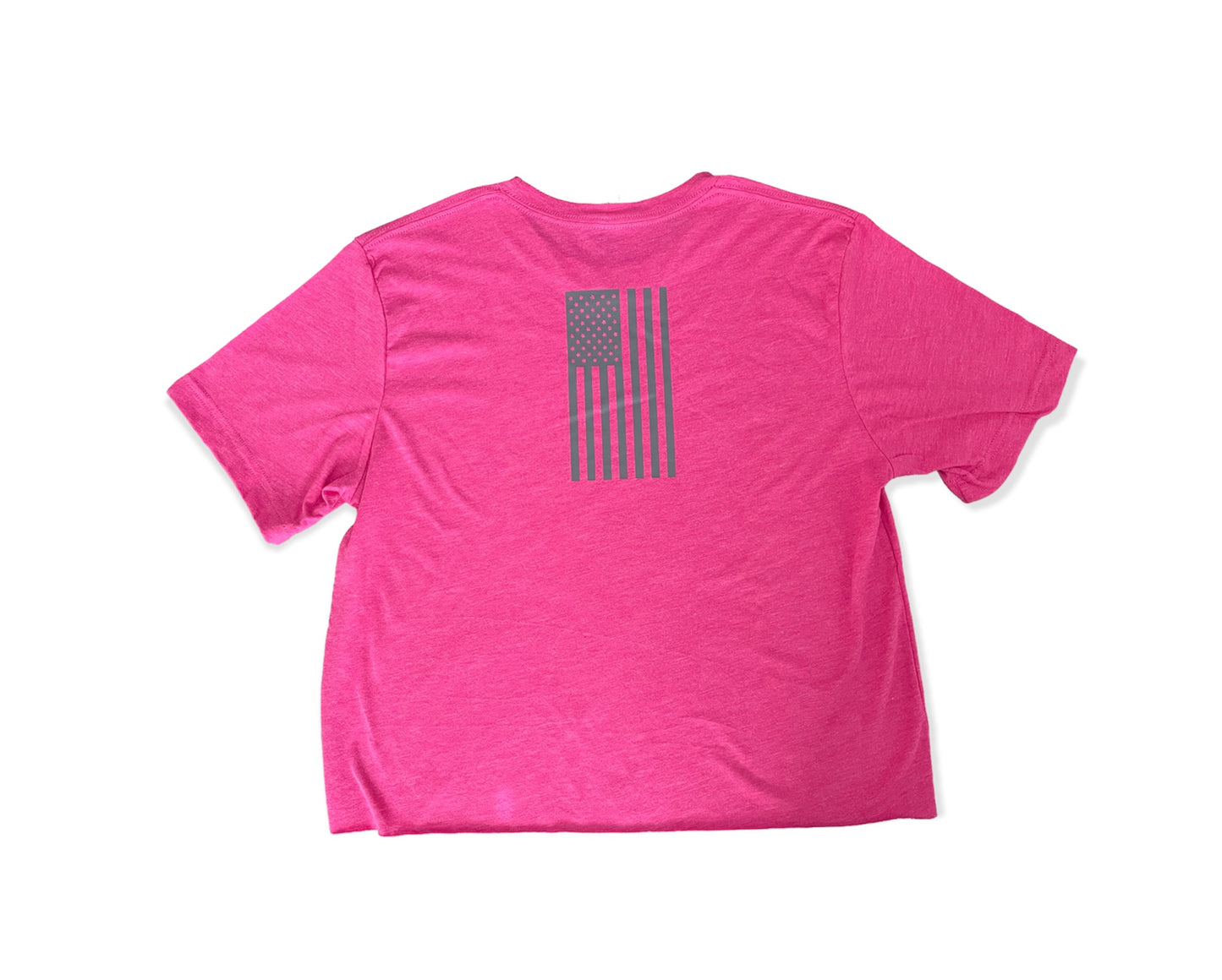 Pink Cropped Women's T-Shirt