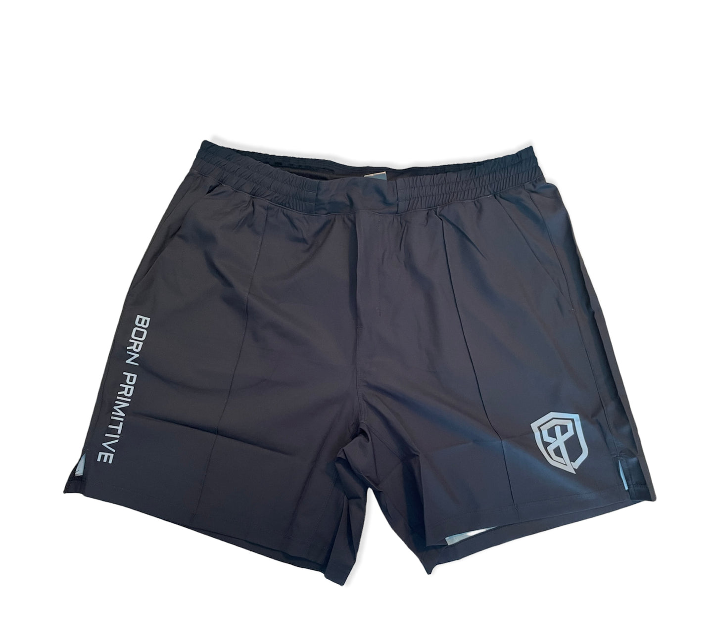 Born Primitive - Training Shorts black gray barbelt