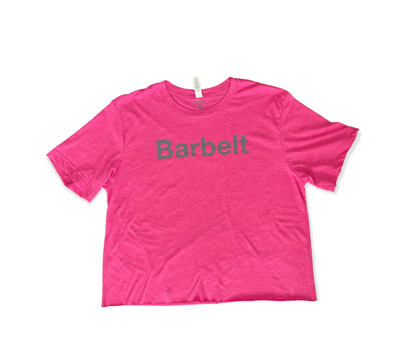 Pink Cropped Women's T-Shirt